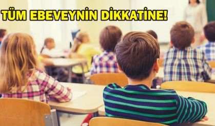 Tüm Ebeveynin dikkatine!