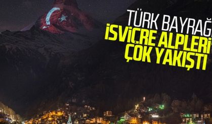 Türk bayrağı İsviçre Alpleri'nin zirvesinde