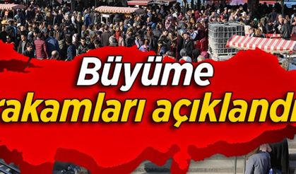 Türkiye'nin büyüme rakamları açıklandı