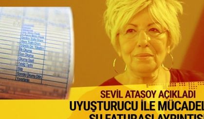 Uyuşturucu ile mücadele su faturasına dikkat edin