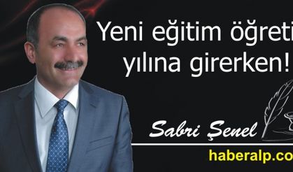 Yeni eğitim öğretim yılına girerken!
