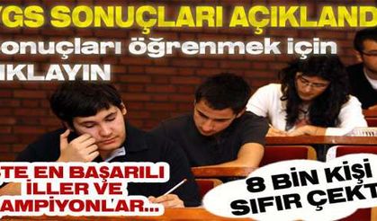 YGS sonuçları açıklandı!