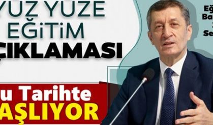 Ziya Selçuk yüz yüze eğitime ilişkin açıklamalarda bulundu