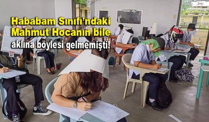 Filipinler’de öğrencilerin kopyaya karşı giydiği şapkalar konuşuluyor