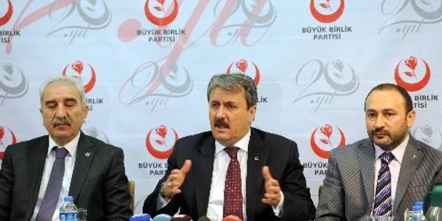 BBP Genel Başkanı Destici: AK Parti ile MHP ortak anayasa hazırlasın