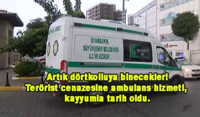 Diyarbakır'da artık terörist cenazesine ambulans yok!