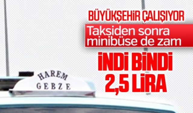 İstanbul'da minibüs ücretine zam