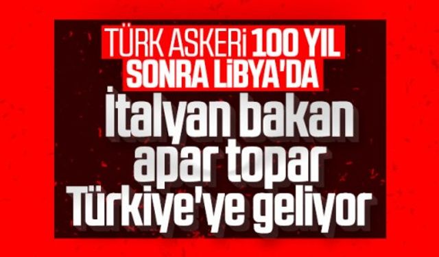 İtalya Dışişleri Bakanı Libya için Türkiye'ye geliyor