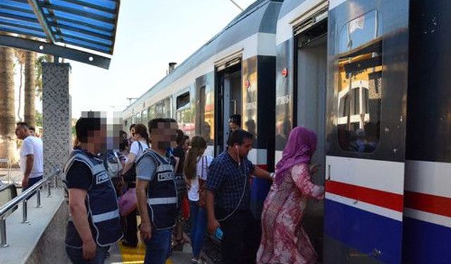 Mersin'de trenlerde güvenlik uygulaması artırıldı