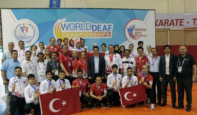 Samsun'da İşitme Engelliler Dünya Şampiyonaları sona erdi