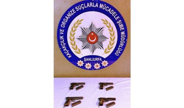 Urfa’da silah kaçakçılarına operasyon: 2 gözaltı