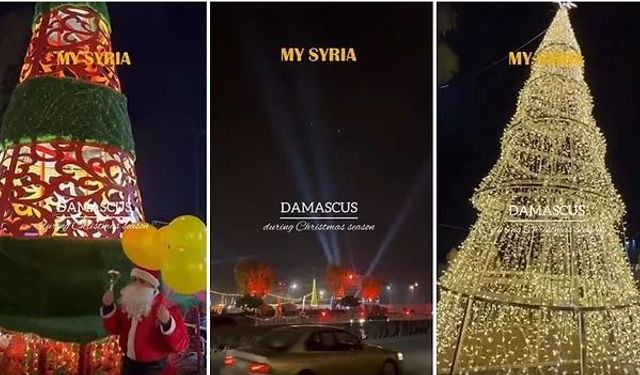 Burası ‘Savaş var’ denilen Suriye’nin başkenti: Şam sokaklarında Noel kutlandı
