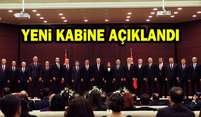 Erdoğan yeni kabineyi açıkladı