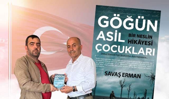 Ülkücü Yazar Savaş Erman, yeni kitabını Sabri Şenel’e hediye etti