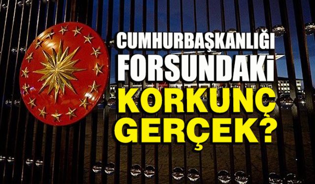 Cumhurbaşkanlığı forsundaki korkunç gerçek?