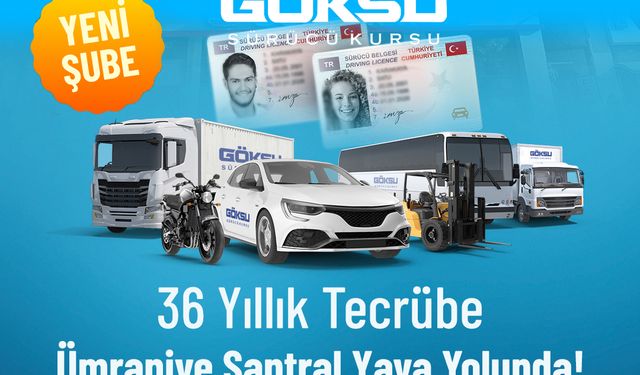 Göksu Sürücü Kursu Santral Şubesi Hizmetinizde