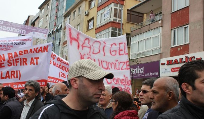 Ümraniye'de 2B PROTESTOSU