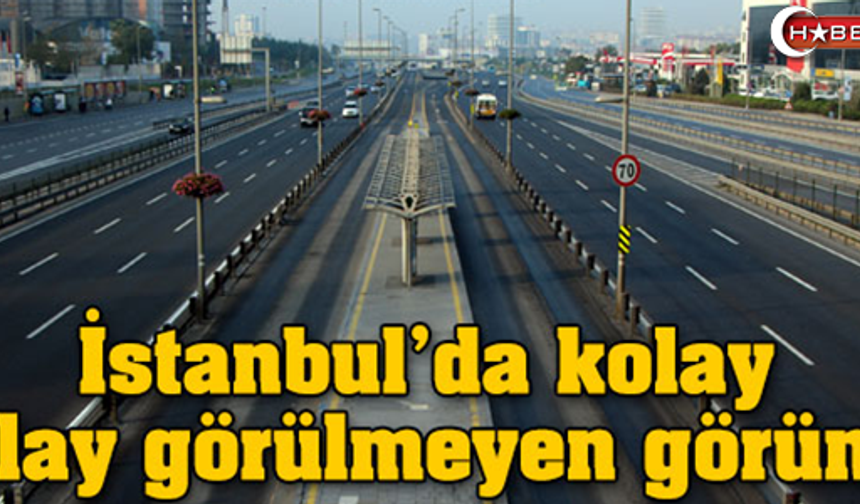 İstanbul'da kolay kolay görülmeyen görüntü