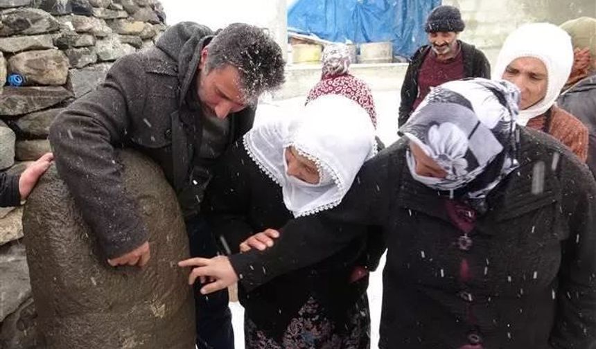Erzurum'da Kıpçakların mezar taşı 'taşbaba' bulundu