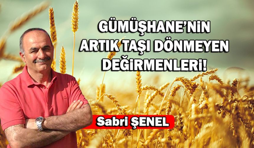 Gümüşhane’nin artık taşı dönmeyen değirmenleri!